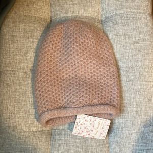 Free people pink winter hat NWT